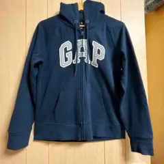 GAP ネイビー フルジップパーカー フード付き Lサイズ