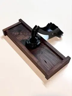 ウッドブロック・ルームミラー【ウォールナット×パープルハート】 ウッドブロック・ルームミラー【ウォールナット×パープルハート
