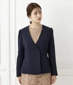 セレモニー ノーカラージャケット