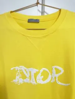 【Dior】ディオール ロゴ刺繍 Tシャツ イエロー L【送料込】のサムネイル