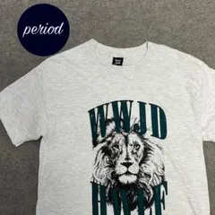 P2226 Hanes アニマル　ライオン　メッセージ　プリントTシャツ