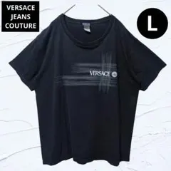 ❤良品❤ヴェルサーチ ジーンズクチュール Tシャツ 黒 メデューサロゴ Lサイズのサムネイル