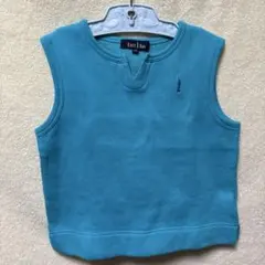 EAST BOY 青 （ターコイズブルー）ベスト 120 裏起毛