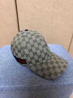 ウェブ ストライプ付き GGキャンバス ベースボールキャップ GUCCI