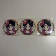 キャラクターイラスト 丸型缶バッジ 3個セット　氷上スミレ