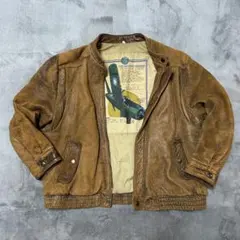 80s【ヴィンテージ】A2 シングルライダース(38)裏柄　G1 短丈　菅田将暉