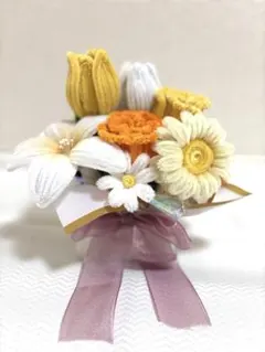 モールフラワー　母の日　枯れない花束　チューリップ可愛い　ピンク　カーネーション
