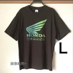 [新品]HONDA×はぴだんぶいロゴTシャツL茶◆サンリオホンダバツ丸けろっぴのサムネイル