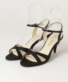 新品【SOPHIACOLLECTION】黒アンクルストラップサンダル DIANAのサムネイル