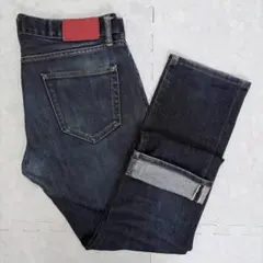 ユニクロ UNIQLO PREMIUM W31 セルビッチ デニムパンツ 古着