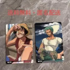 ワンピース 集英社コミックフェスティバル 特典カード　ルフィ　ゾロ 集英社コミックフェスティバル ワンピース ルフィ ゾロ カード レトロ