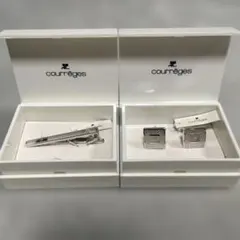 courrèges ネクタイピンとカフスボタンセット