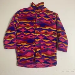 コート　フリース　ボア　カラフル　ピンク　パープル　紺　グレー　お洒落　古着