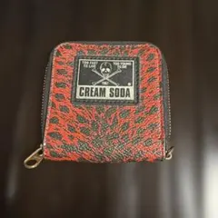 CREAM SODA コインケース レッド レオパード柄