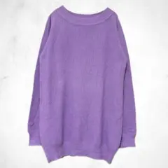 M.deux エムドゥ　トップス　長袖　チュニック パープル系　春　薄手のサムネイル