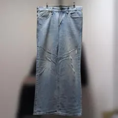 00s AMERICAN EAGLE ローライズストレートデニム ダメージ加工のサムネイル