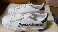Louis Vuitton スニーカー 厚底 ホワイト ネイビーのサムネイル