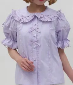 Angelic Pretty ブラウス 半袖 ラベンダー セーラーカラー - メルカリ