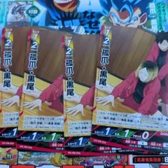 ハイキュー　孤爪　黒尾　4枚　バボカ　プロモ　Vジャンプ
