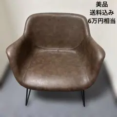 アウトレット a.depeche パニッシュ ダイニングチェア ブラウン - メルカリ