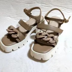 ｂｙあしながおじさん 【軽量】厚底チェーンサンダルのサムネイル