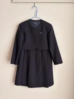 familiar アンサンブル　ワンピースセット　お受験　スーツ　115 濃紺
