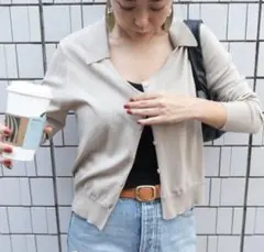 searoomlynn Icy collar Vカットカーディガンのサムネイル
