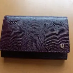 ungaro 二つ折り財布 リザード型押し ボルドー　高島屋購入のサムネイル