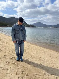 デニムブルー Gジャン Mサイズ