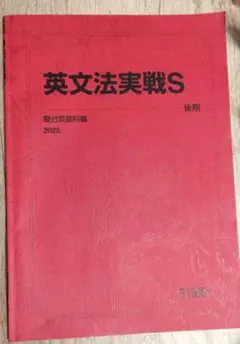 英文法実戦S 駒橋輝圭 駿台後期 - メルカリ