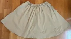 無印　ベージュ スカート サイズ140cm〜150cmのサムネイル