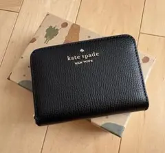 専用【新品】kate spade ブラックレザー コインケース