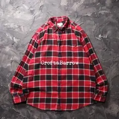Croft&Barrow ネルシャツ チェック　コットン　レッド