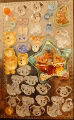 ディズニー動物キャラクターシールセット