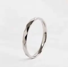 3㎜カットリング ステンレスリング ピンキーリング シルバー