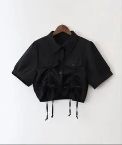 シャーリングジャケット ブラックのサムネイル