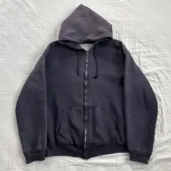 60s 70s ジップパーカー　パーカー　スウェット　ビンスウェ 1960s ジップパーカー 実寸ML - 古着屋HamburgCafe