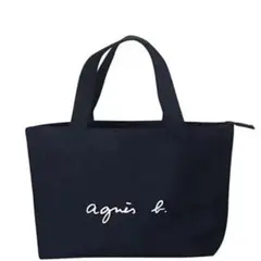 agnes b.　アニエスベー　ファスナー付きトートバッグ　ブラック　Sサイズ