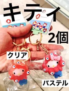 キティ　キーホルダー 2個セット♡ ミャクミャク なりきり 立体　万博　サンリオ