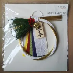 【未使用】水引飾り 金白結び 五色 迎春
