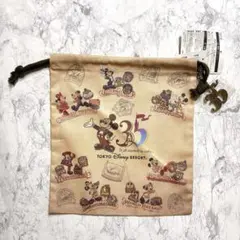東京ディズニーリゾート 35周年 巾着 ミッキー レトロ ポーチ