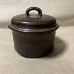 陶器 花瓶 山三窯 黒釉 耳付き フラワーベース - メルカリ