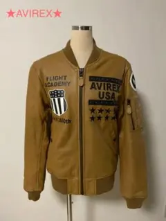 ★ SALE★AVIREX レザーブルゾン/スタジャン