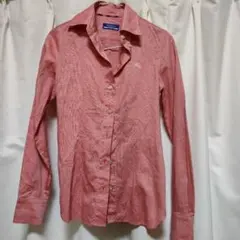 BURBERRYLONDON BLUE LABEL ピンクストライプ長袖シャツ