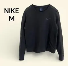 希少モデル NIKE ナイキ レディース M スウェット トレーナー 黒 肩切替