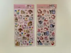 サンリオキャラクターズ ラメ入り樹脂もりシール