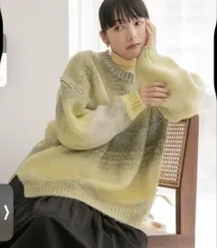 ローリーズファーム　イエローニット