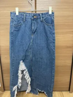 SPRAY PREMIUM フリンジデザインタイトスカート S