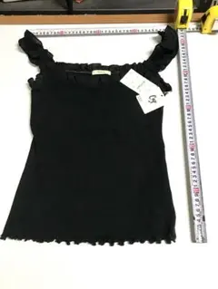 Shelneyカップ付フリルタンクトップ　Mサイズ　新品、タグ付　★そ4092