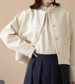 N. Natural Beauty Basic  ツイードショートブルゾン